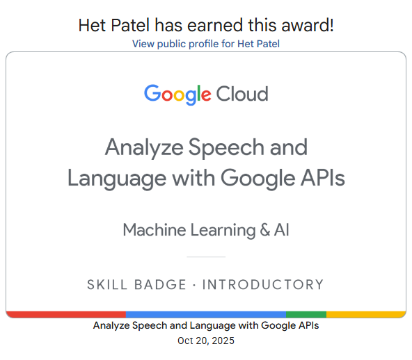Analyze Speech Badge
